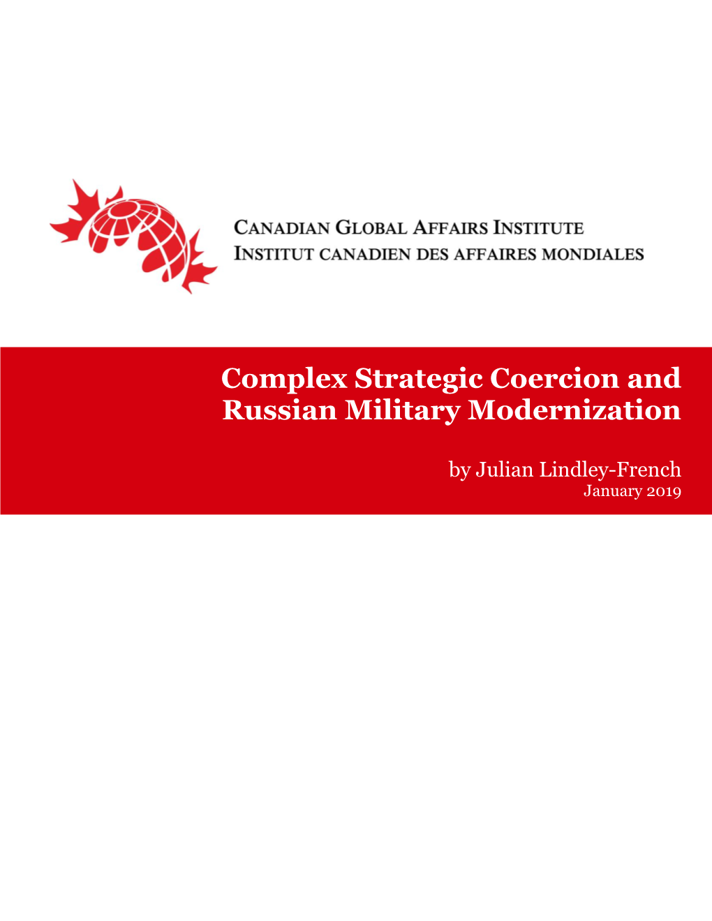 Complex Strategic Coercion and Russian Military Modernization