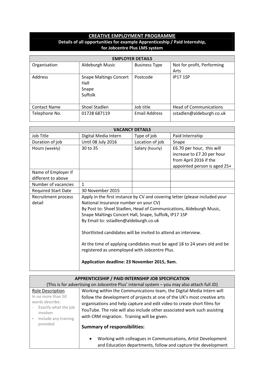 Please Complete ALL Sections of This Form and Give To