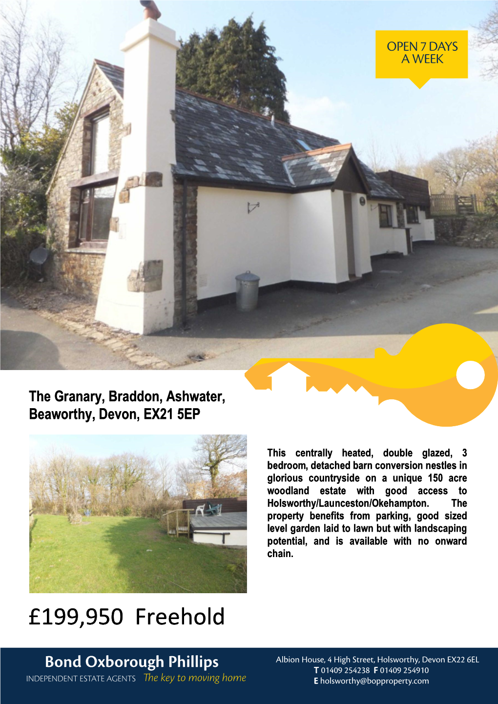 The Granary, Braddon, Ashwater, Beaworthy, Devon, EX21 5EP