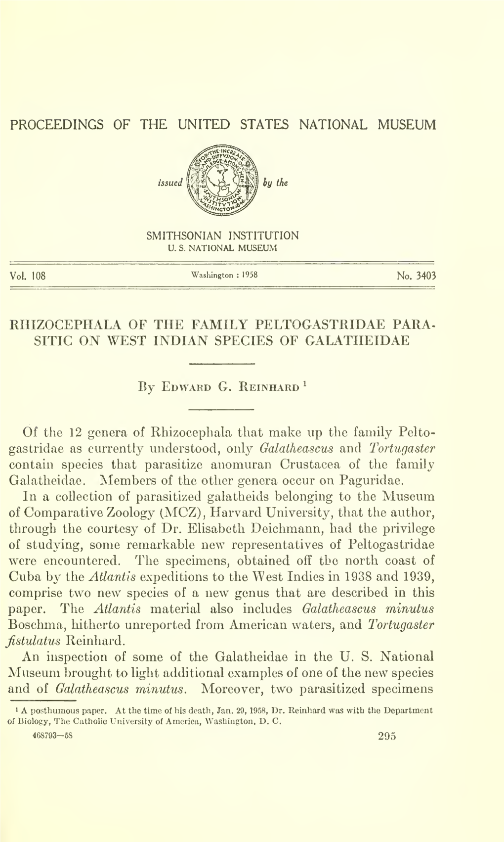 Proceedings of the United States National Museum