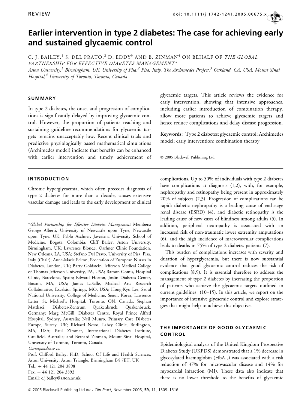 The Case for Achieving Early and Sustained Glycaemic Control