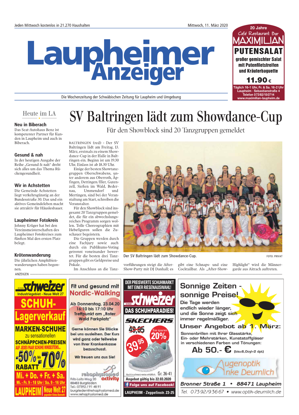 SV Baltringen Lädt Zum Showdance-Cup