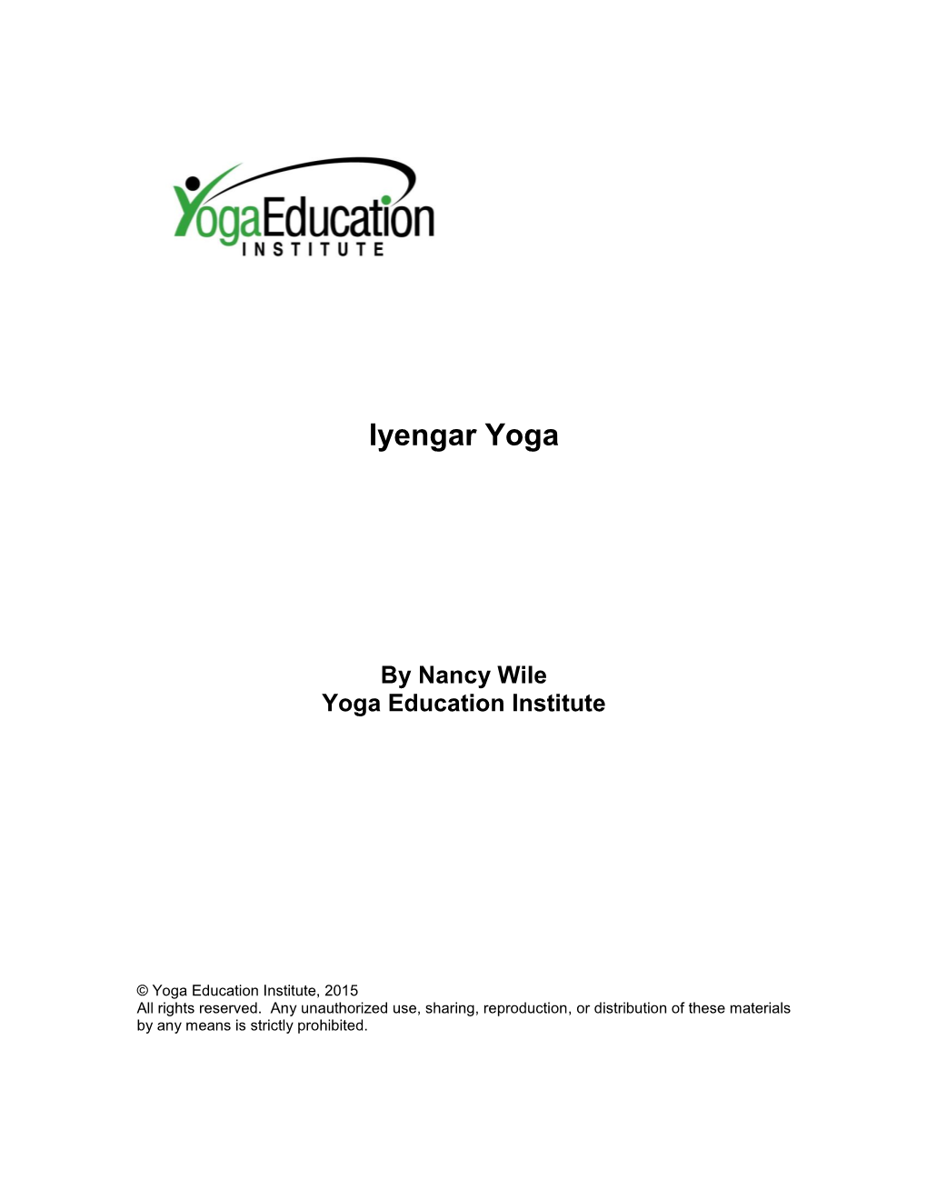 Iyengar Yoga