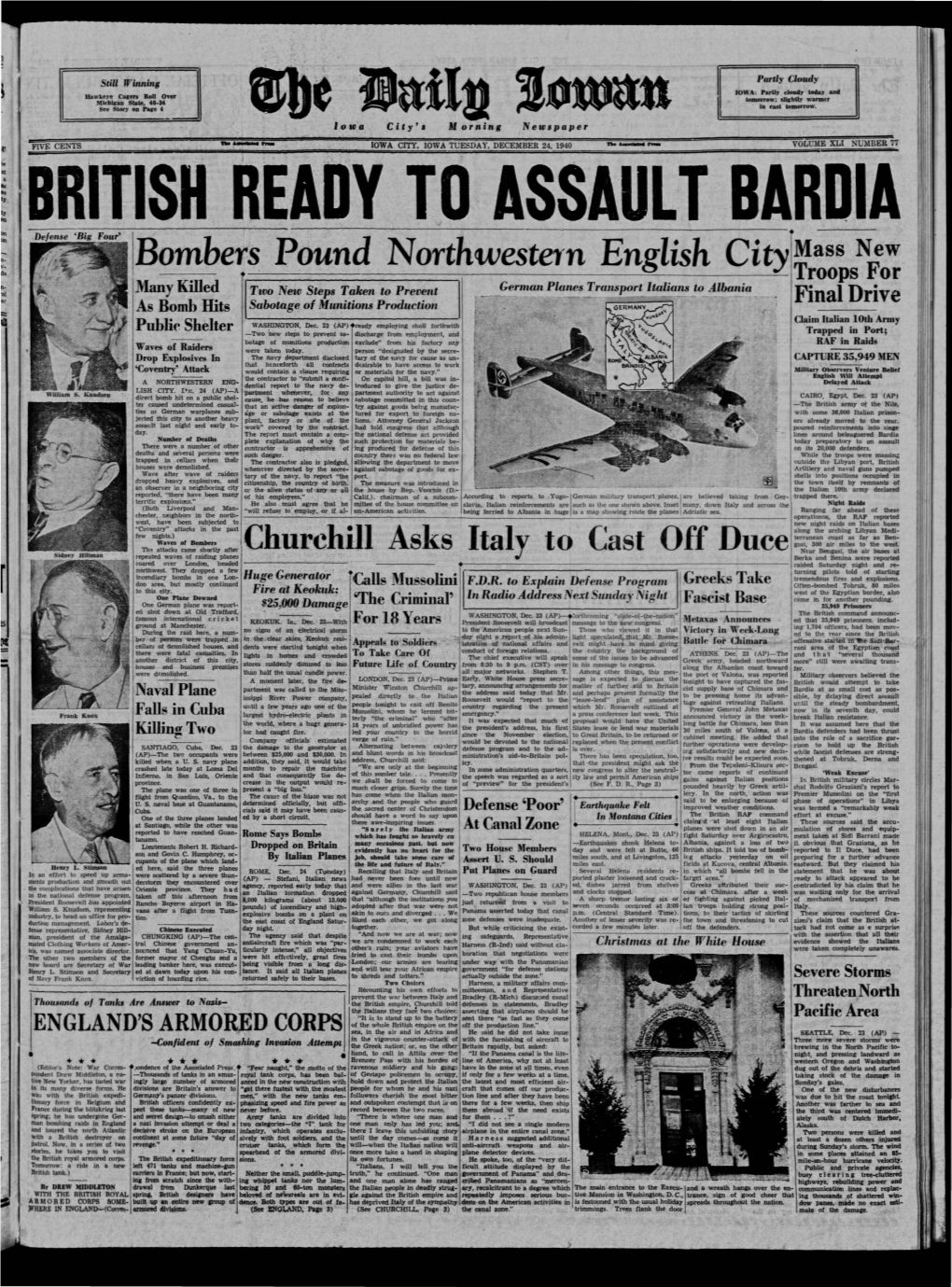 Daily Iowan (Iowa City, Iowa), 1940-12-24