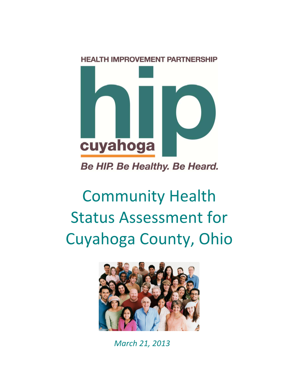 Community Health Status Assessment for Cuyahoga County, Ohio