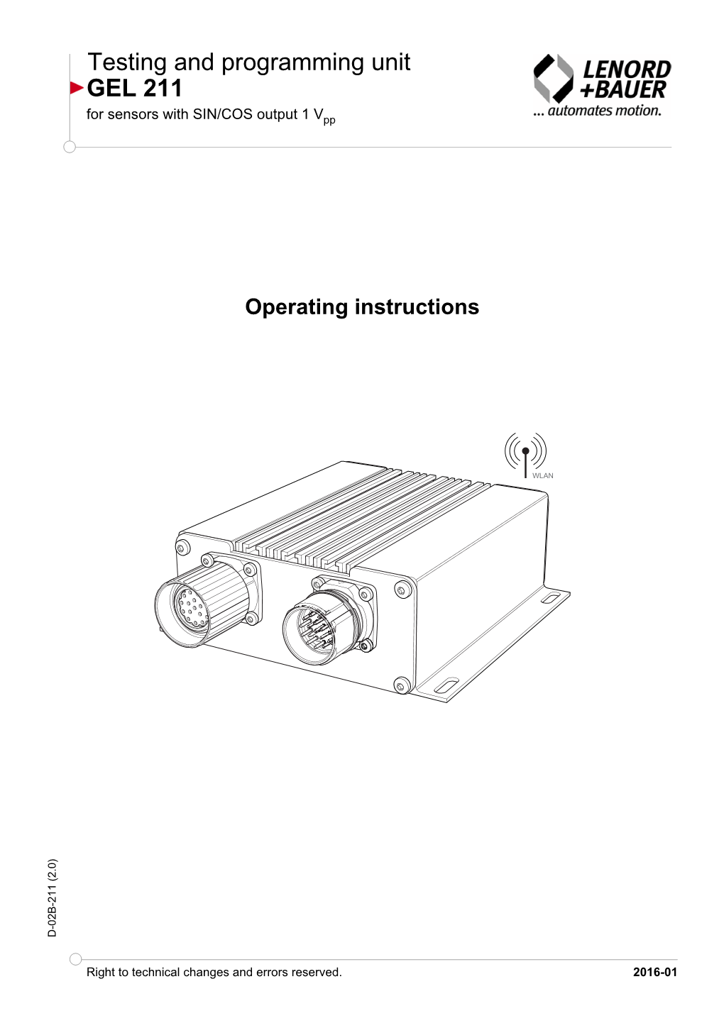 Testing and Programming Unit GEL 211