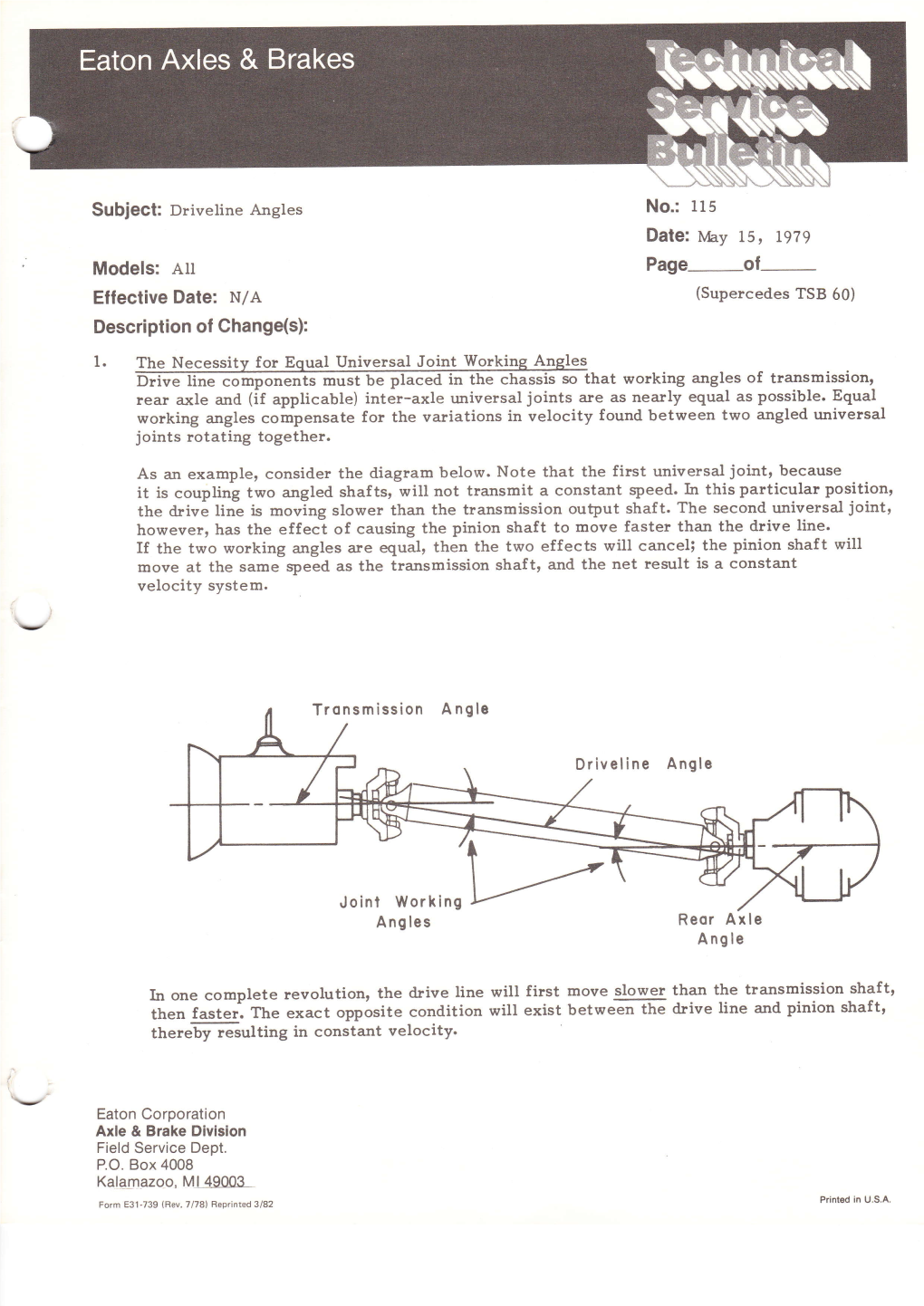 Drive Shaft Angles Explained