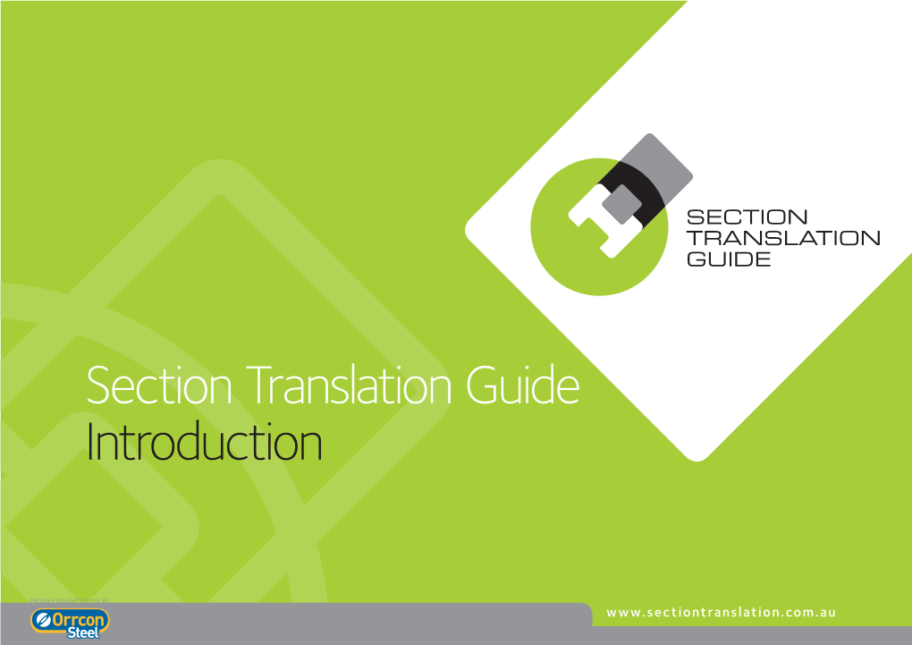 Section Translation Guide Introduction