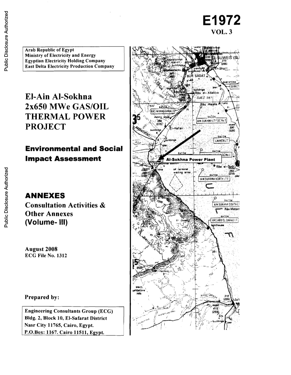 East Delta Electricity Production Company Public Disclosure Authorized