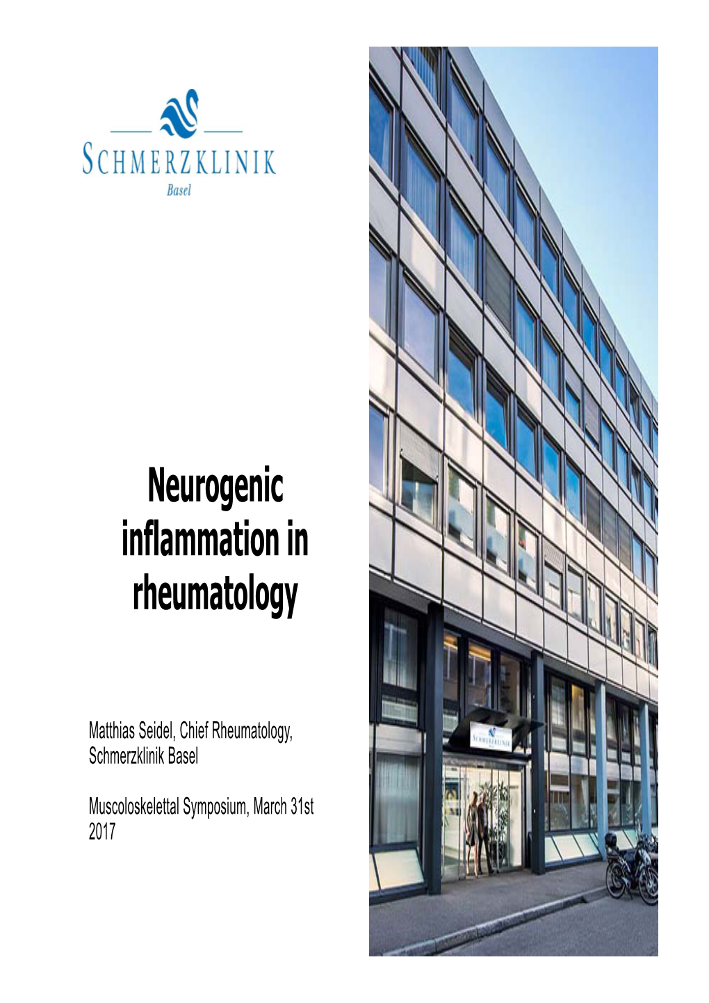 Neurogenic Inflammation in Rheumatology