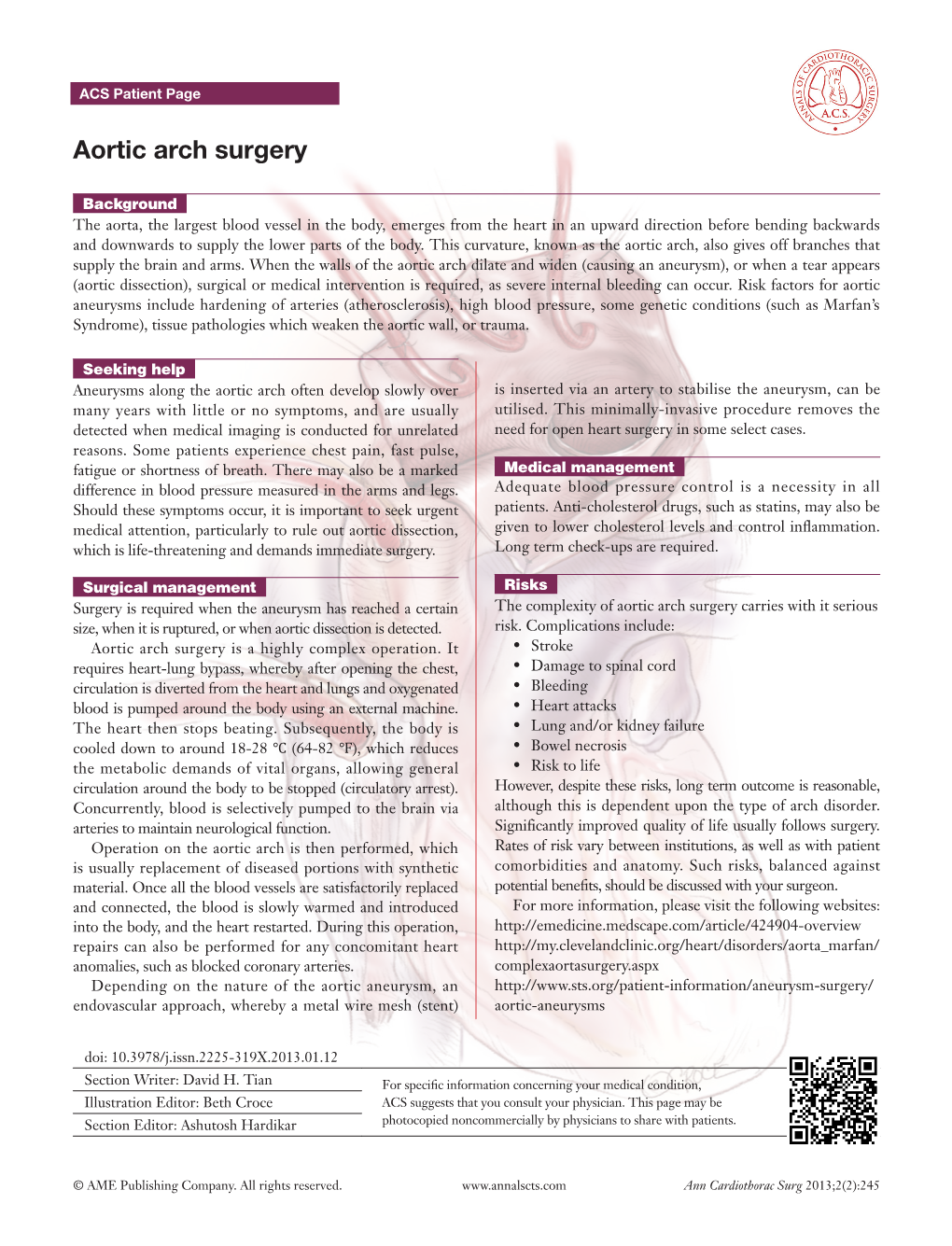 Aortic Arch Surgery