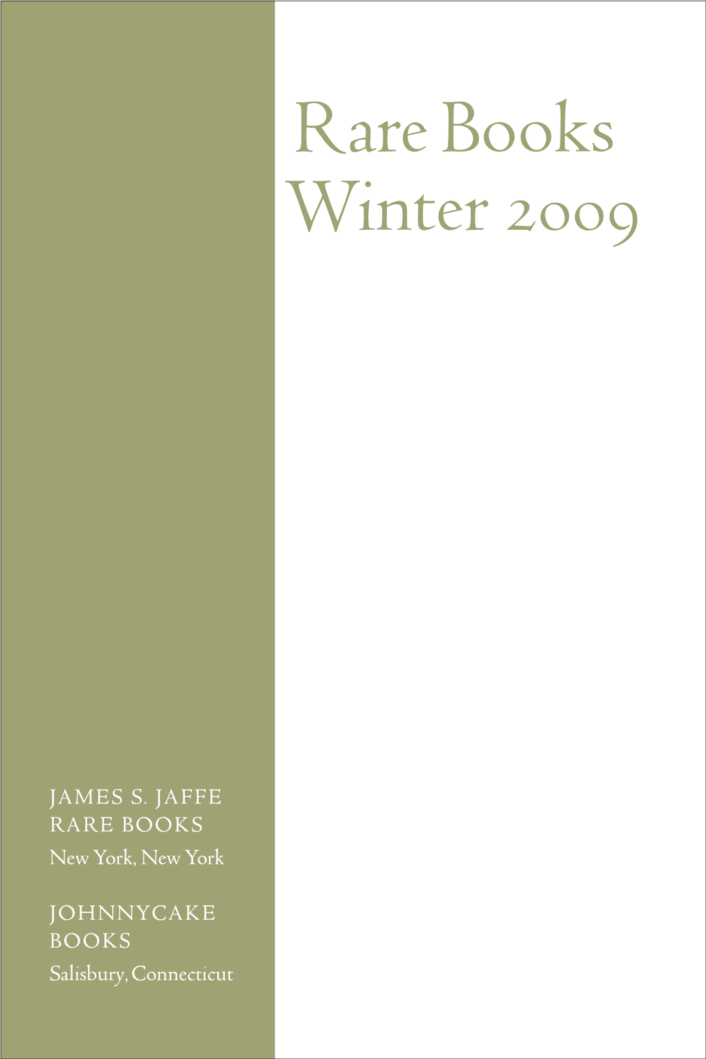 Rare Books Winter 