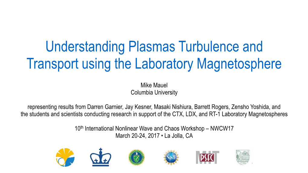 Laboratory Magnetosphere