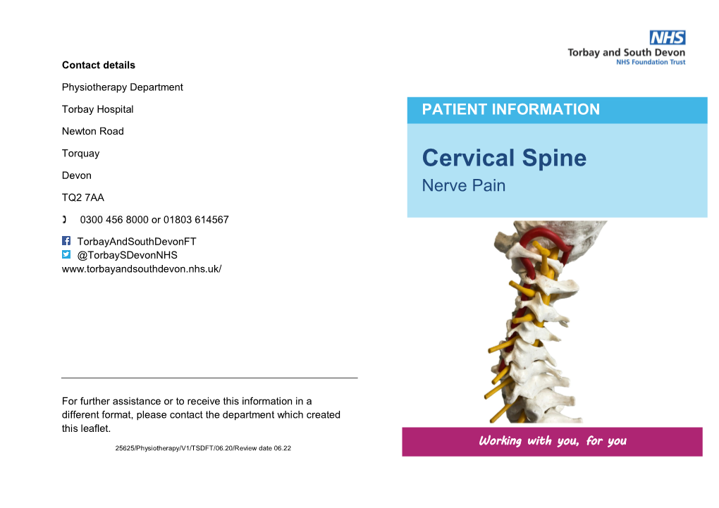 Cervical Spine Nerve Pain