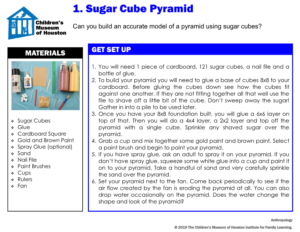 1. Sugar Cube Pyramid