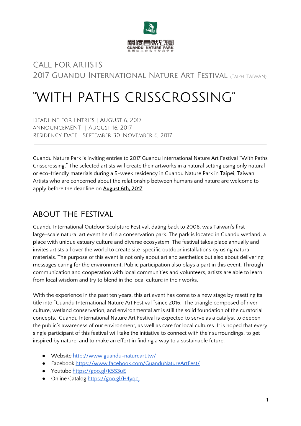 “With Paths Crisscrossing”