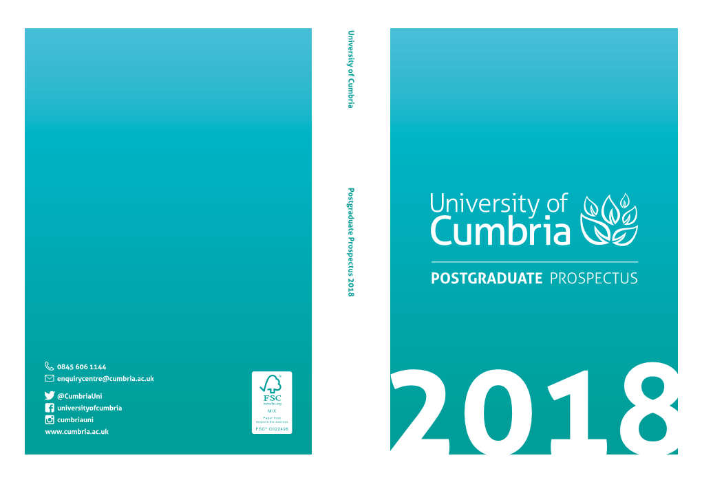 Postgraduate Prospectus 2018