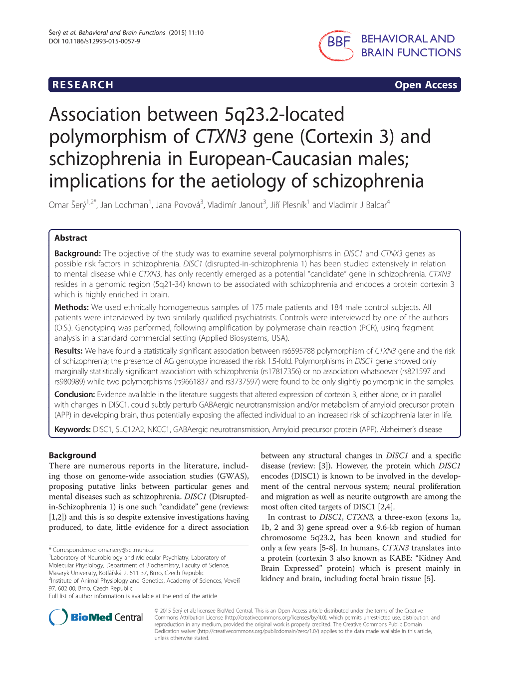 Association Between 5Q23. 2-Located Polymorphism of CTXN3 Gene