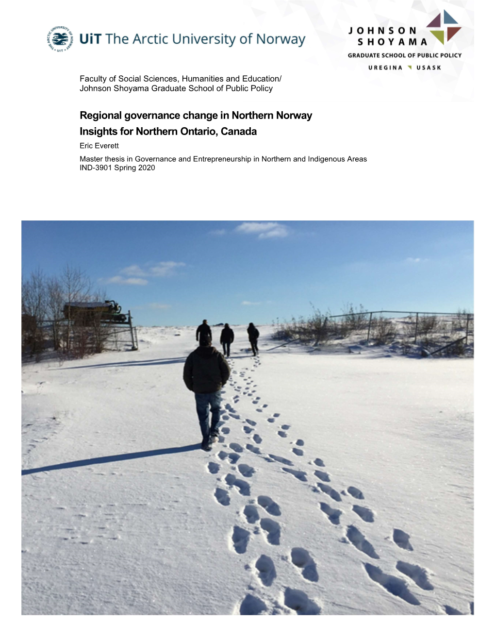 Regional Governance Change in Northern Norway Insights For