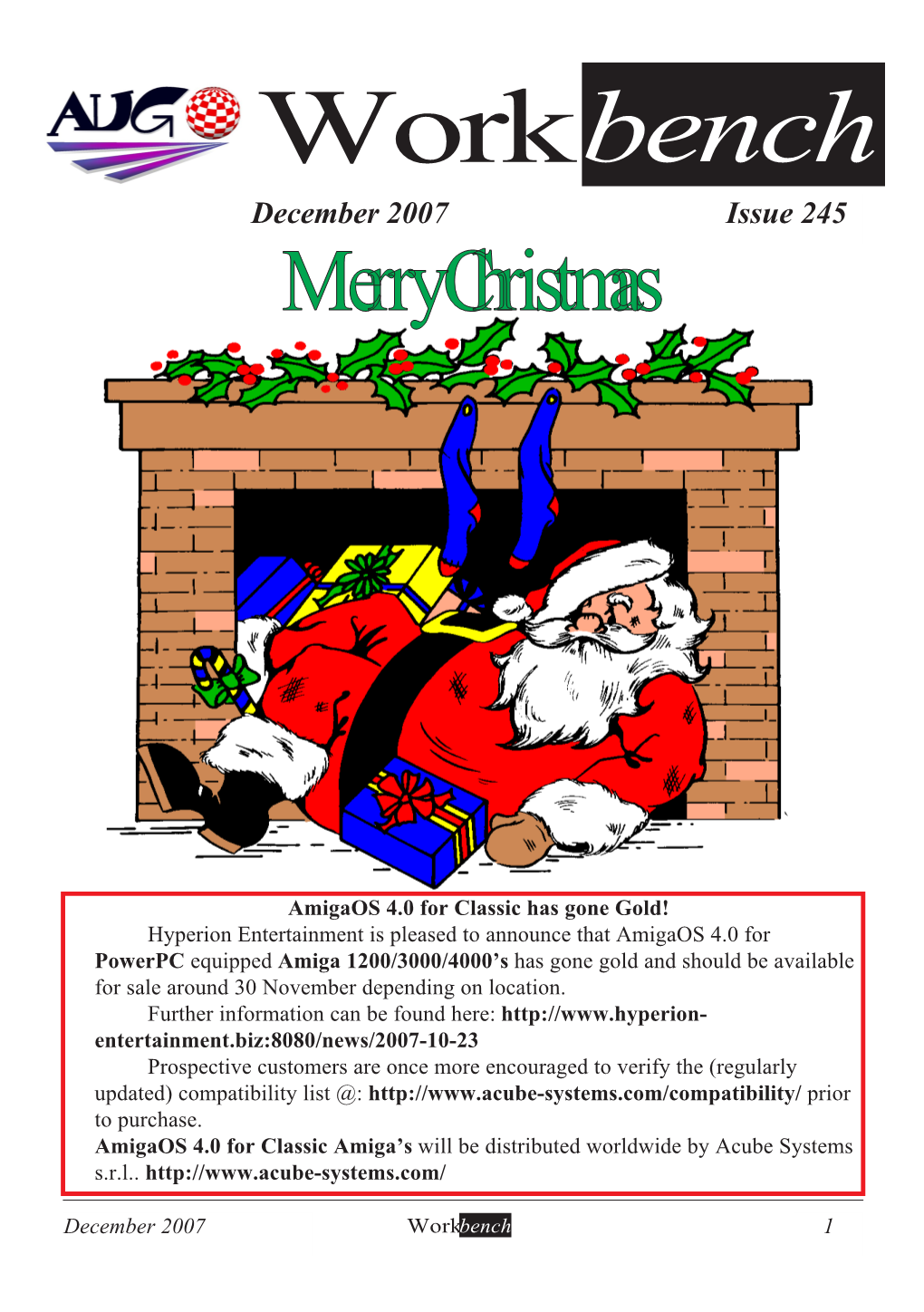 Workbench December 2007 Issue 245 Merry Christmas