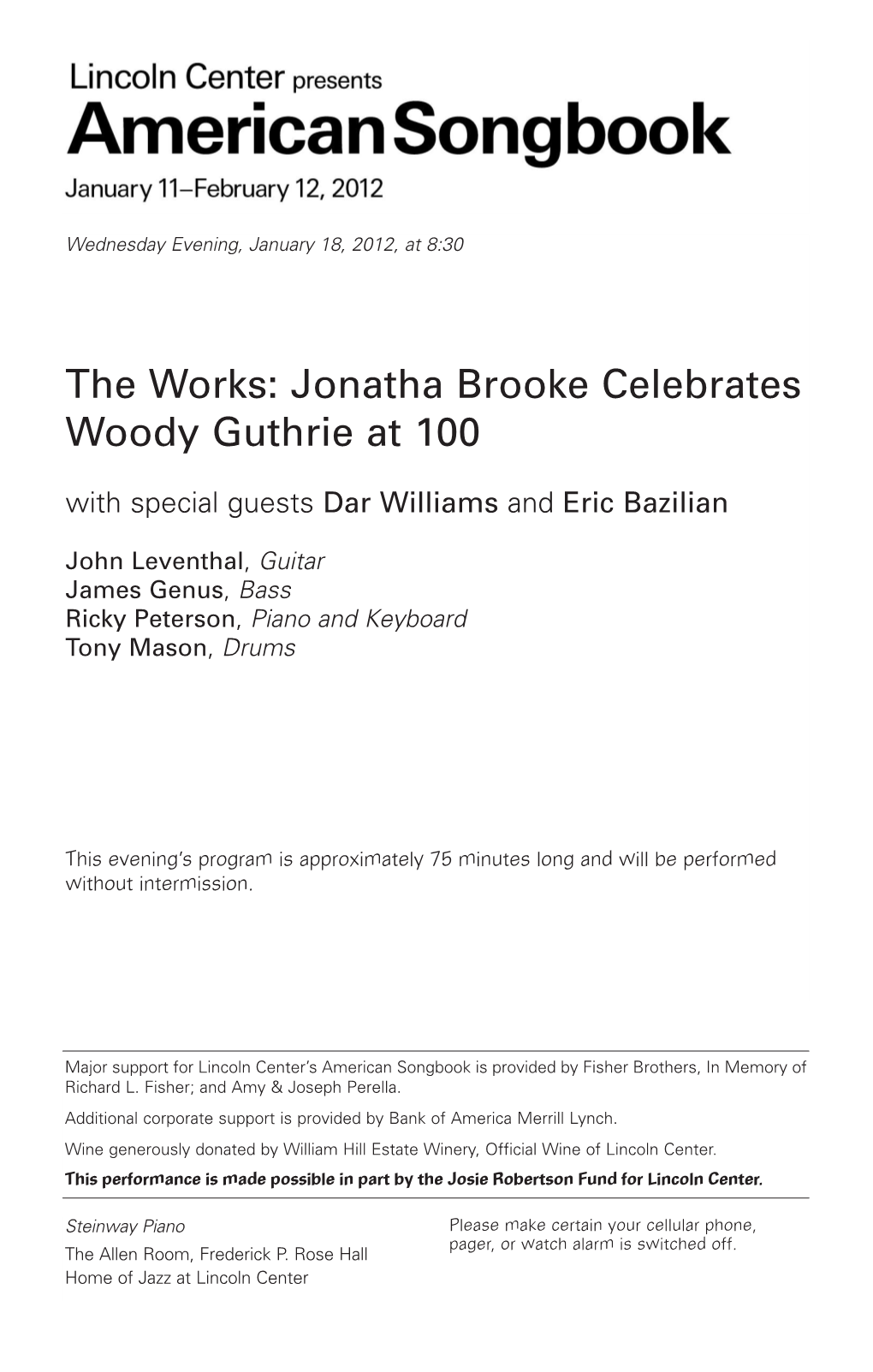 Jonatha Brooke Celebrates Woody Guthrie at 100