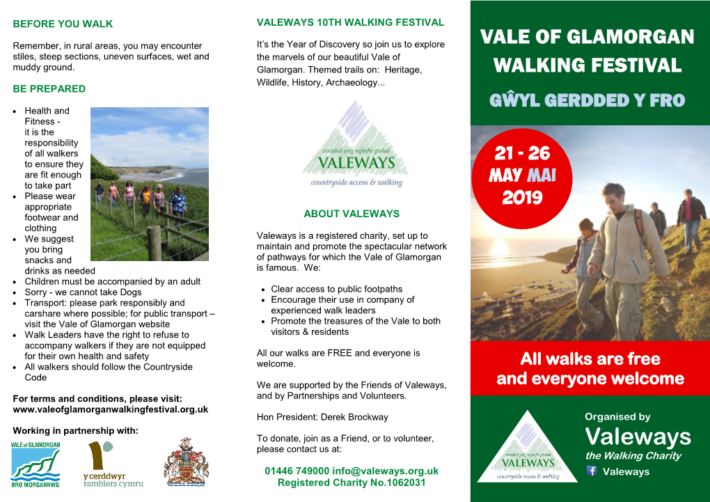 Valeways 10Th Walking Festival