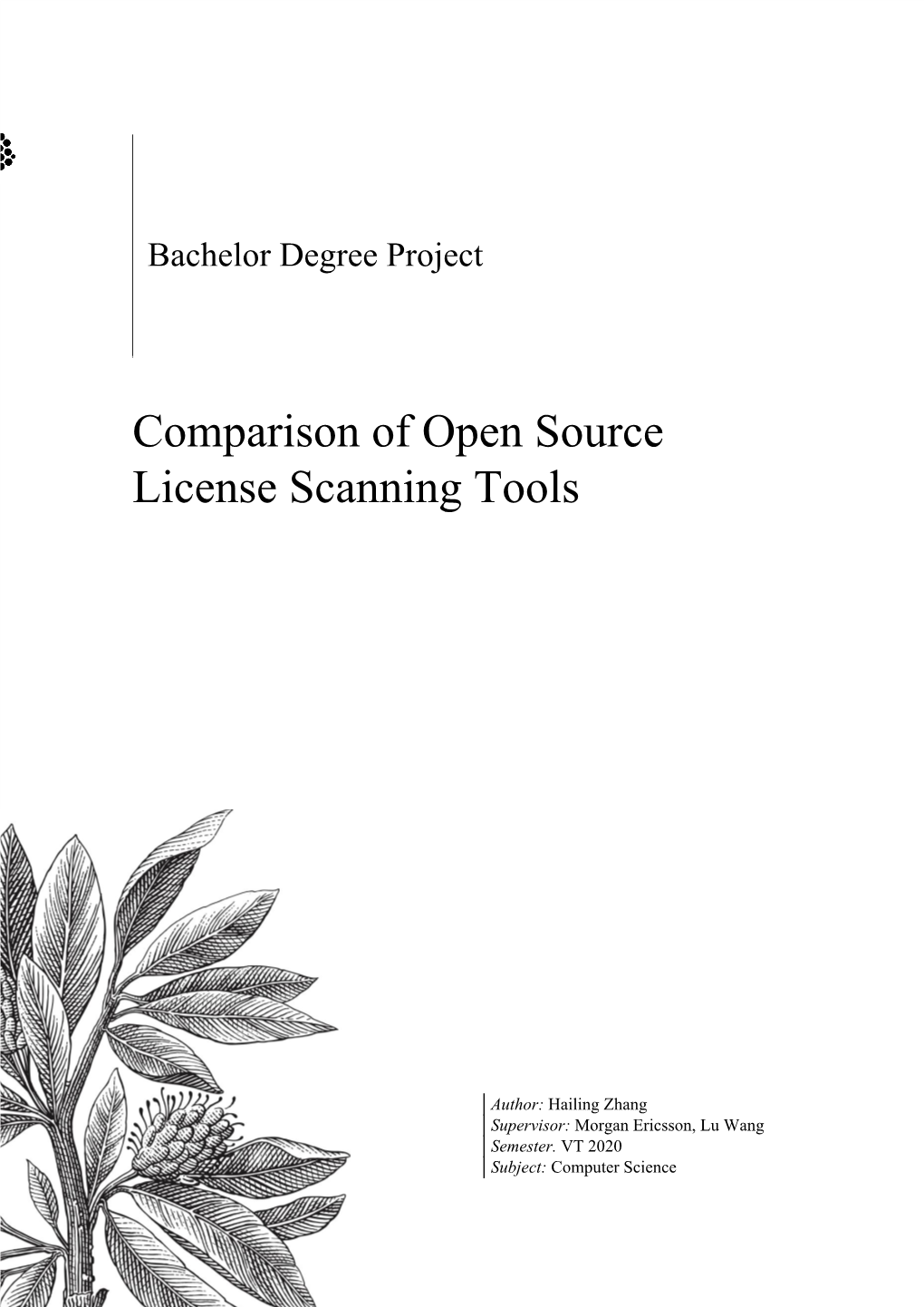 Comparison of Open Source License Scanning Tools