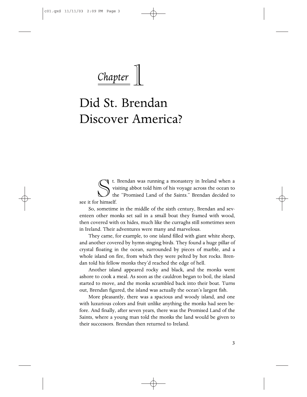 Did St. Brendan Discover America?