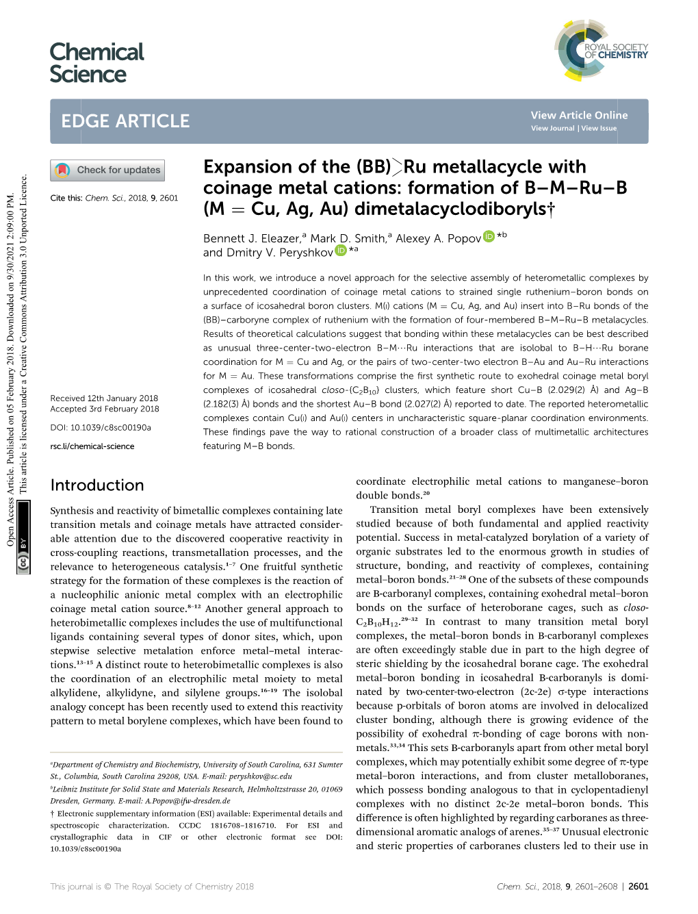 (BB) Ru Metallacycle with Coinage Metal Cations