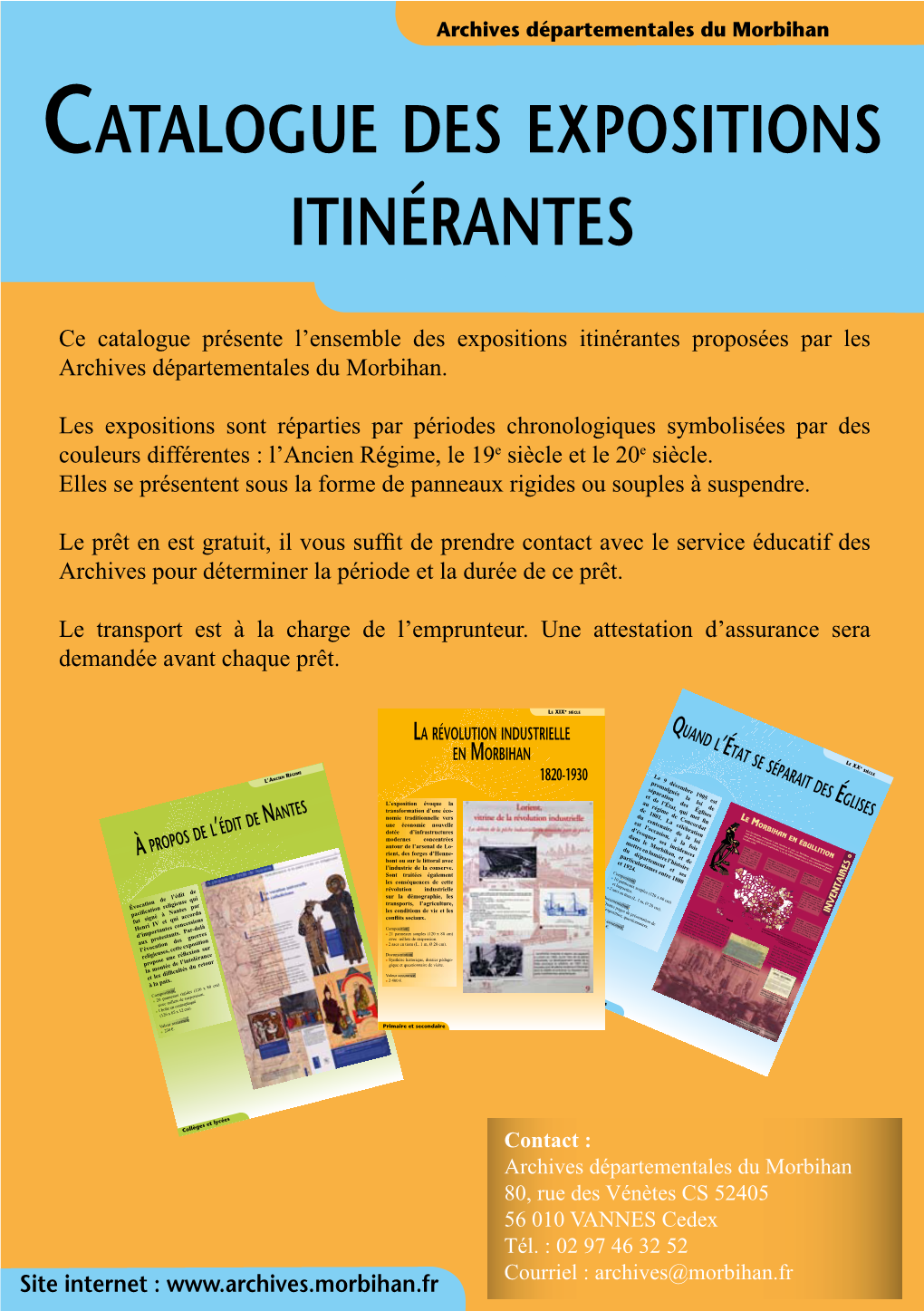 Catalogue Des Expositions Itinérantes