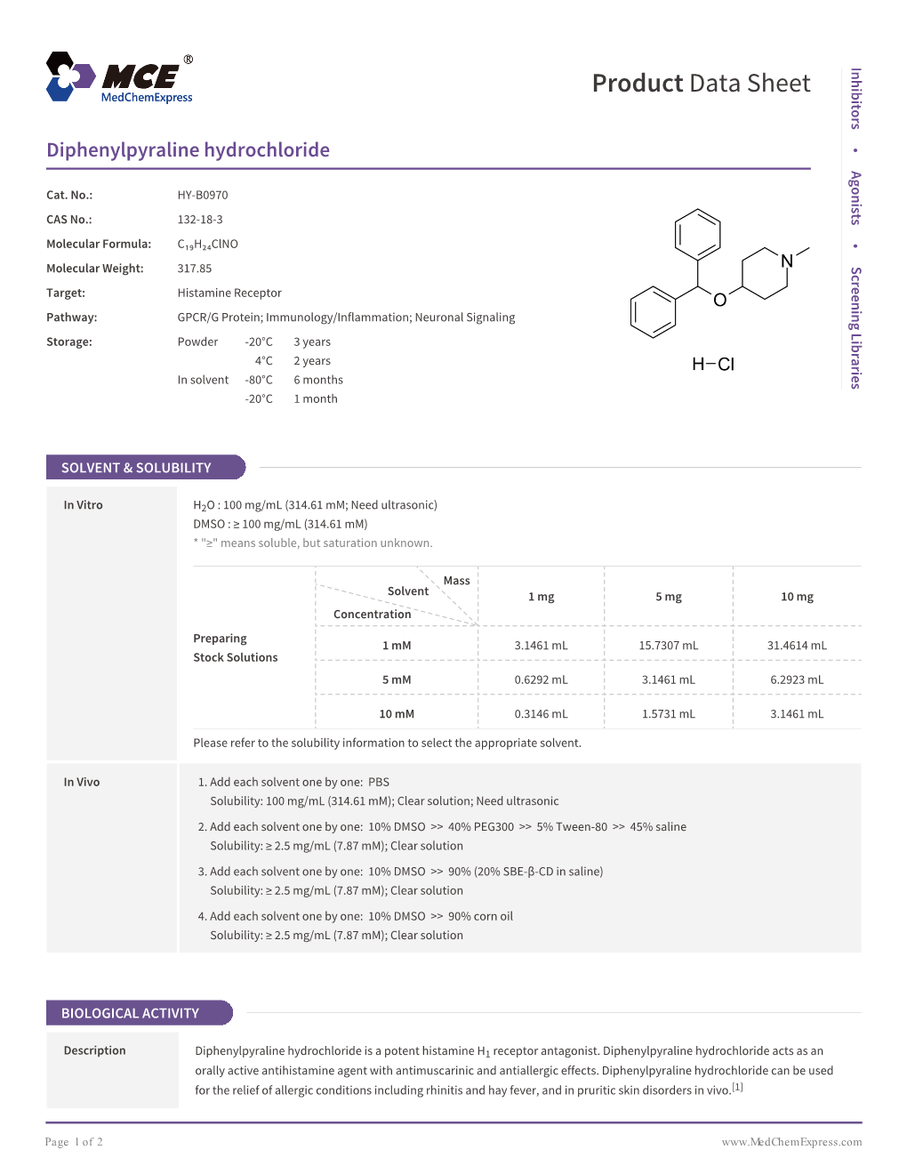 Product Data Sheet