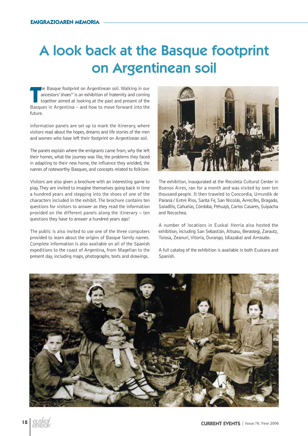 A Look Back at the Basque Footprint on Argentinean Soil