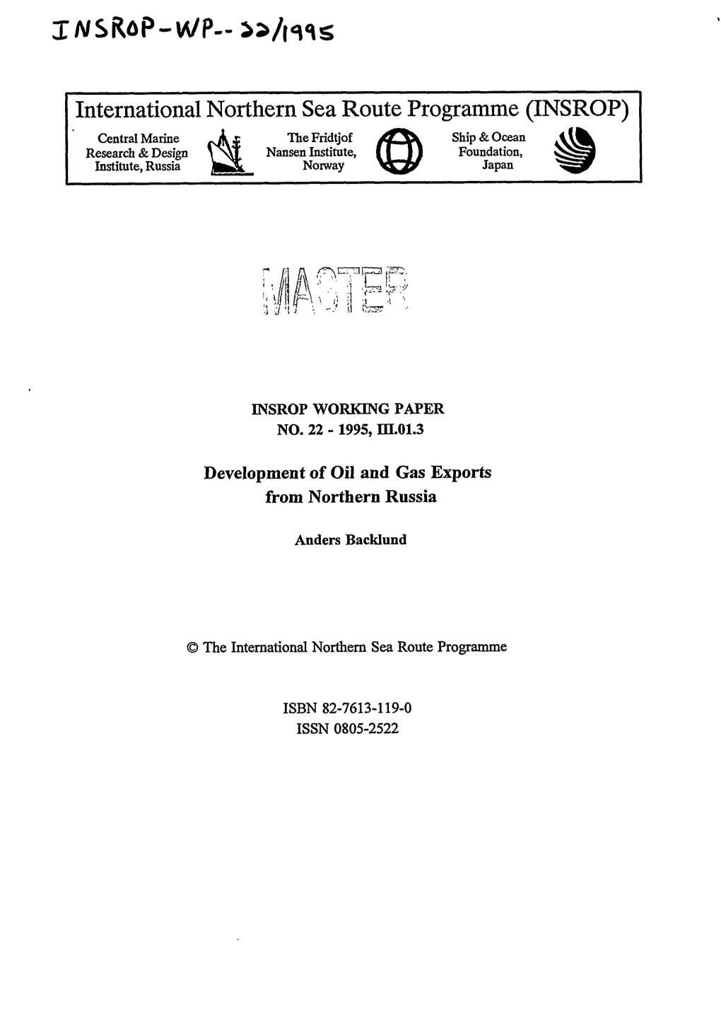 International Northern Sea Route Programme (INSROP)