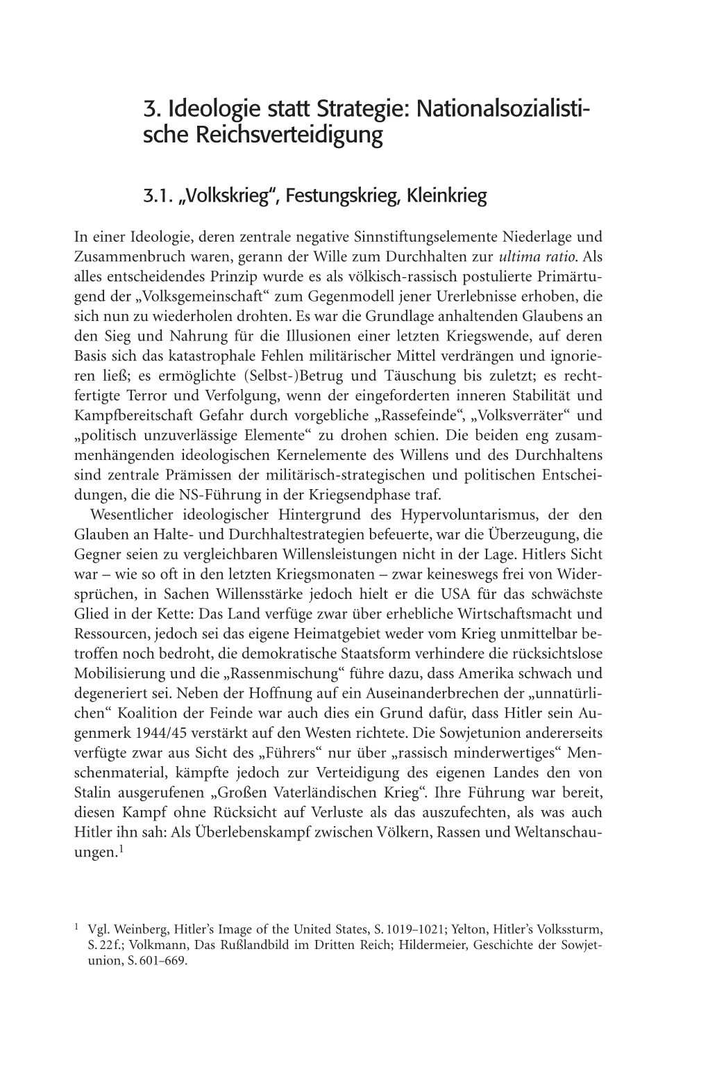 3. Ideologie Statt Strategie: Nationalsozialisti­ Sche Reichsverteidigung