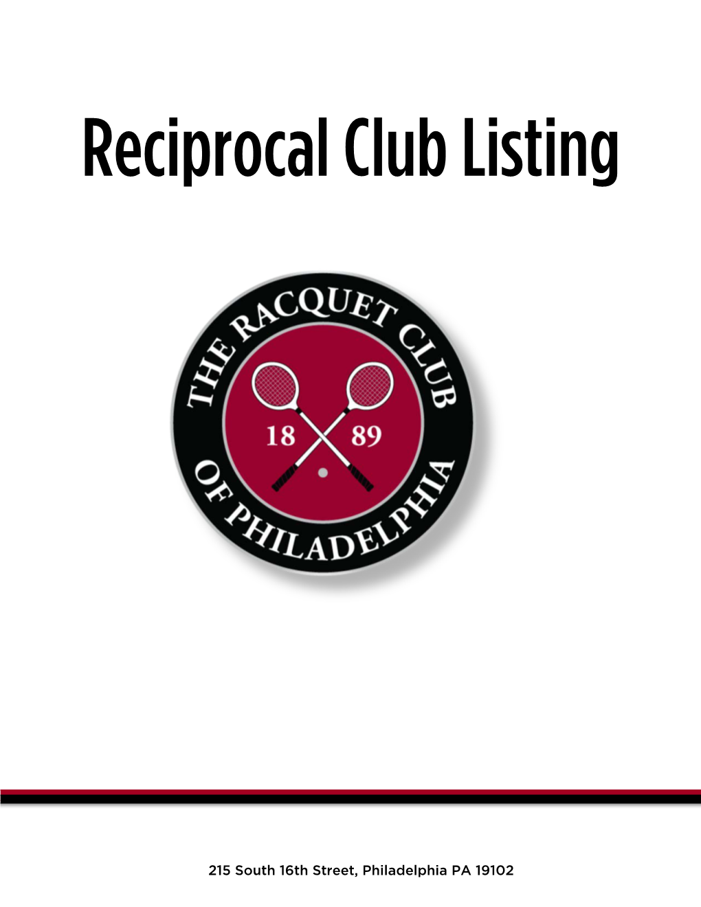 Reciprocal Club Listing