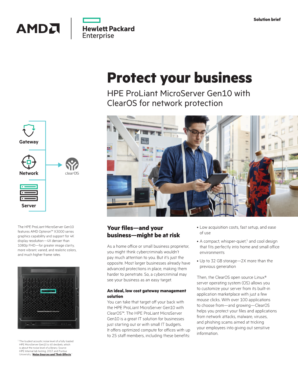 Protect Your Business on HPE Proliant Microserver Gen10 With