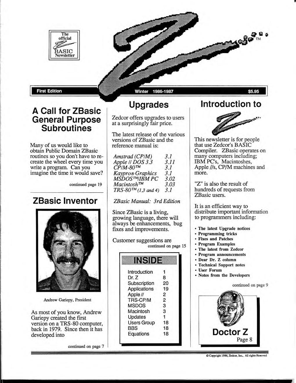 Zbasic Inventor