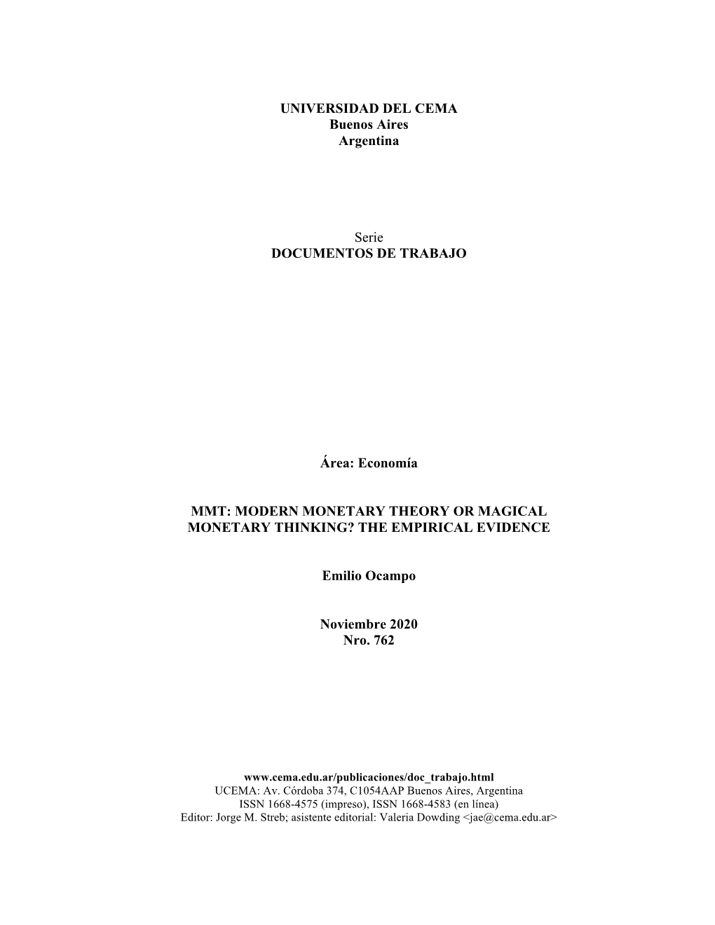 Economía MMT: MODERN MONETARY THEORY OR MAGICAL