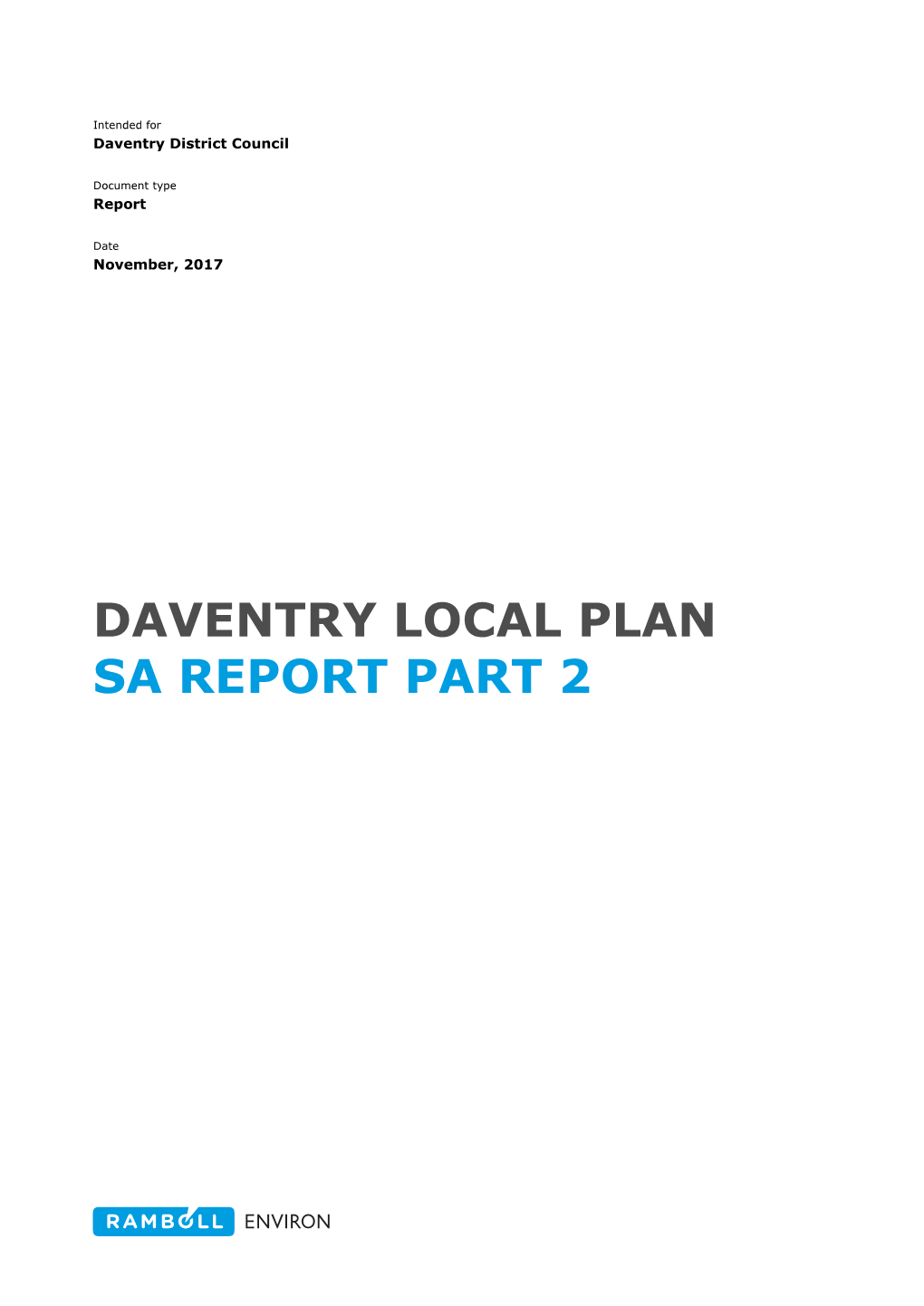 Daventry Local Plan Sa Report Part 2