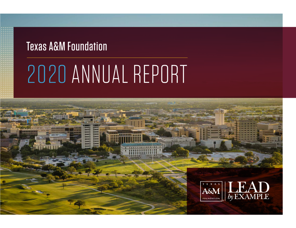 2020 Annual Report with Endless Thanks