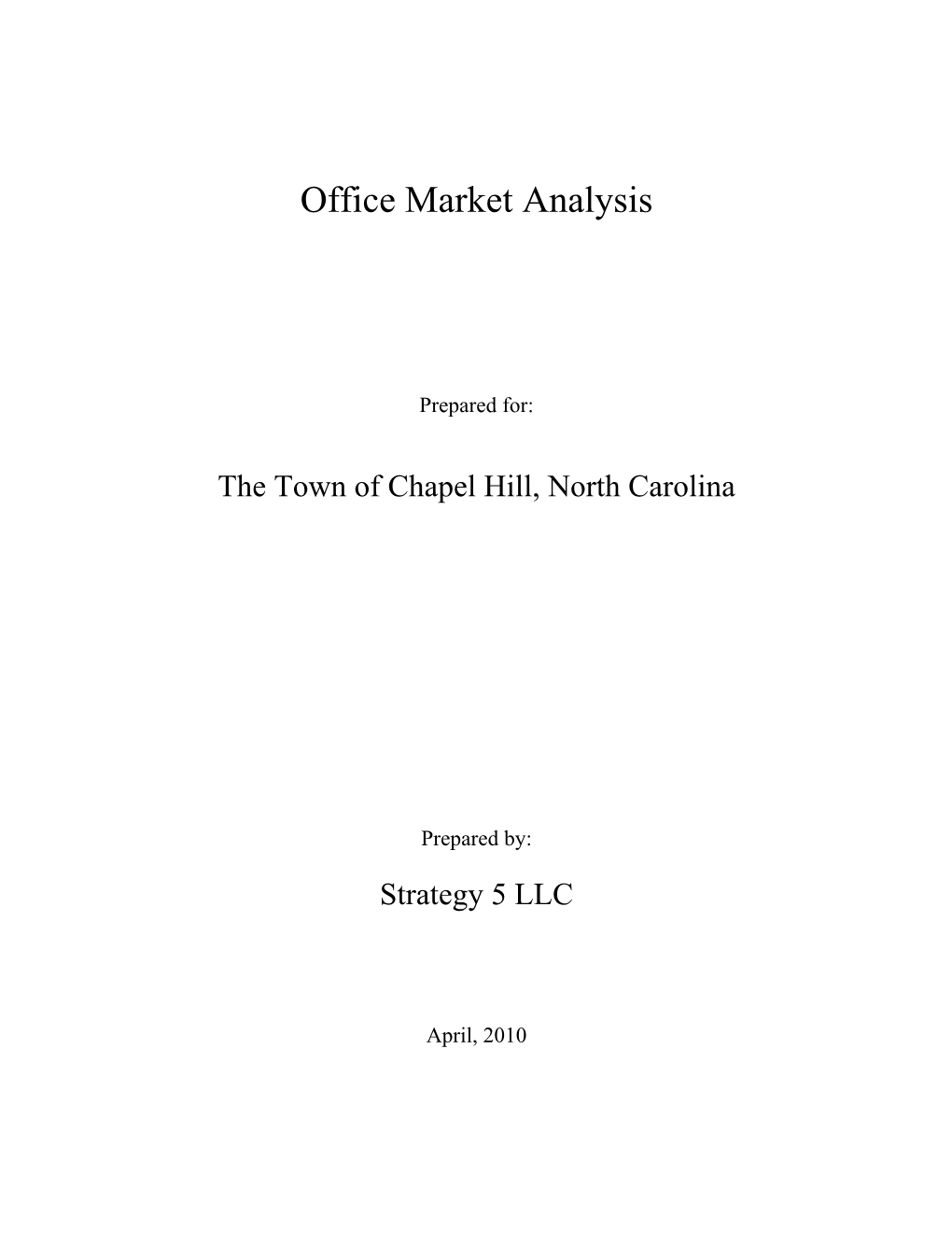 Office Market Analysis