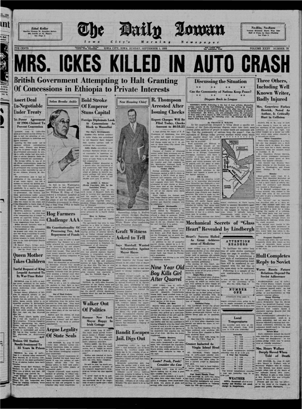 Daily Iowan (Iowa City, Iowa), 1935-09-01