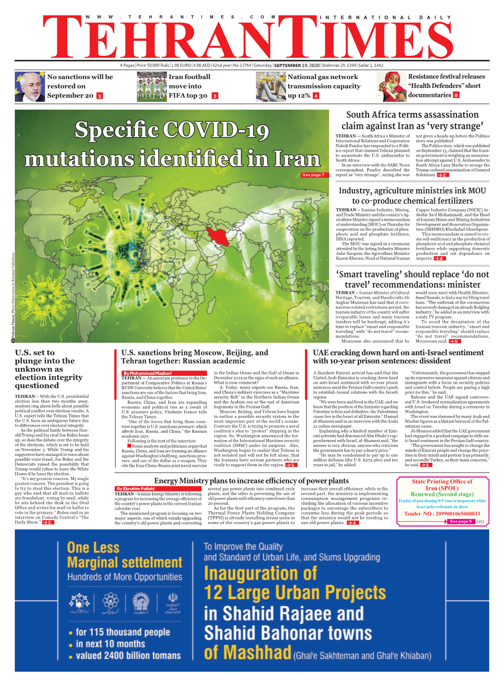 Specific COVID-19 Mutations Identified in Iran