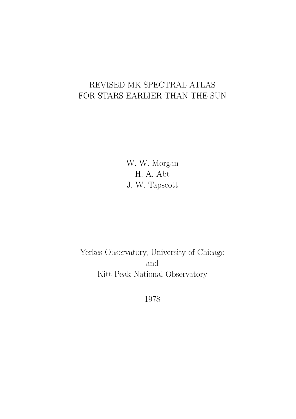 Revised Mk Spectral Atlas for Stars Earlier Than the Sun