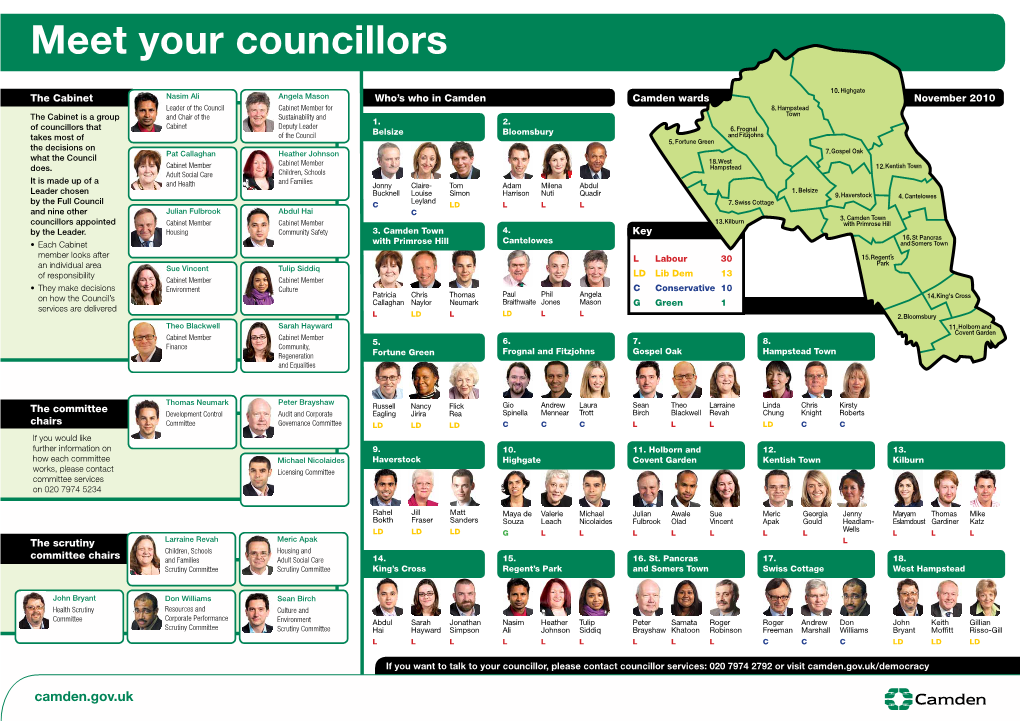 Camden.Gov.Uk Meet Your Councillors