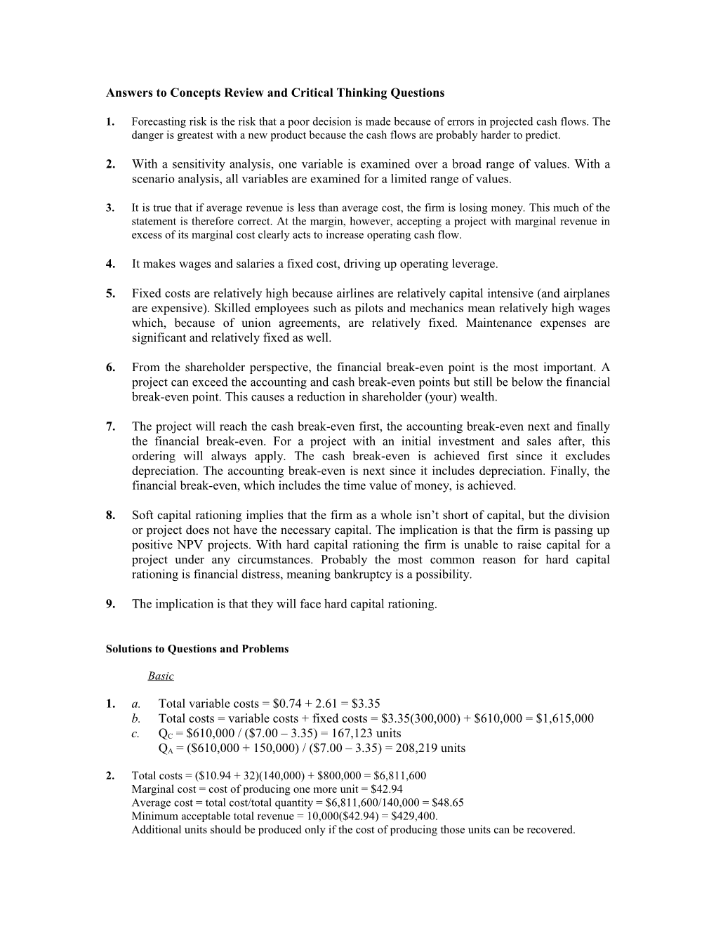 Answers to Concepts Review and Critical Thinking Questions s2