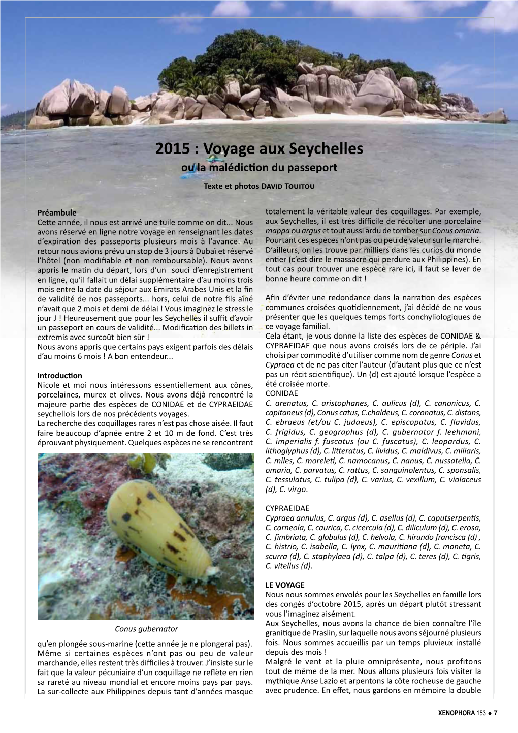 2015 : Voyage Aux Seychelles Ou La Malédiction Du Passeport Texte Et Photos David Touitou