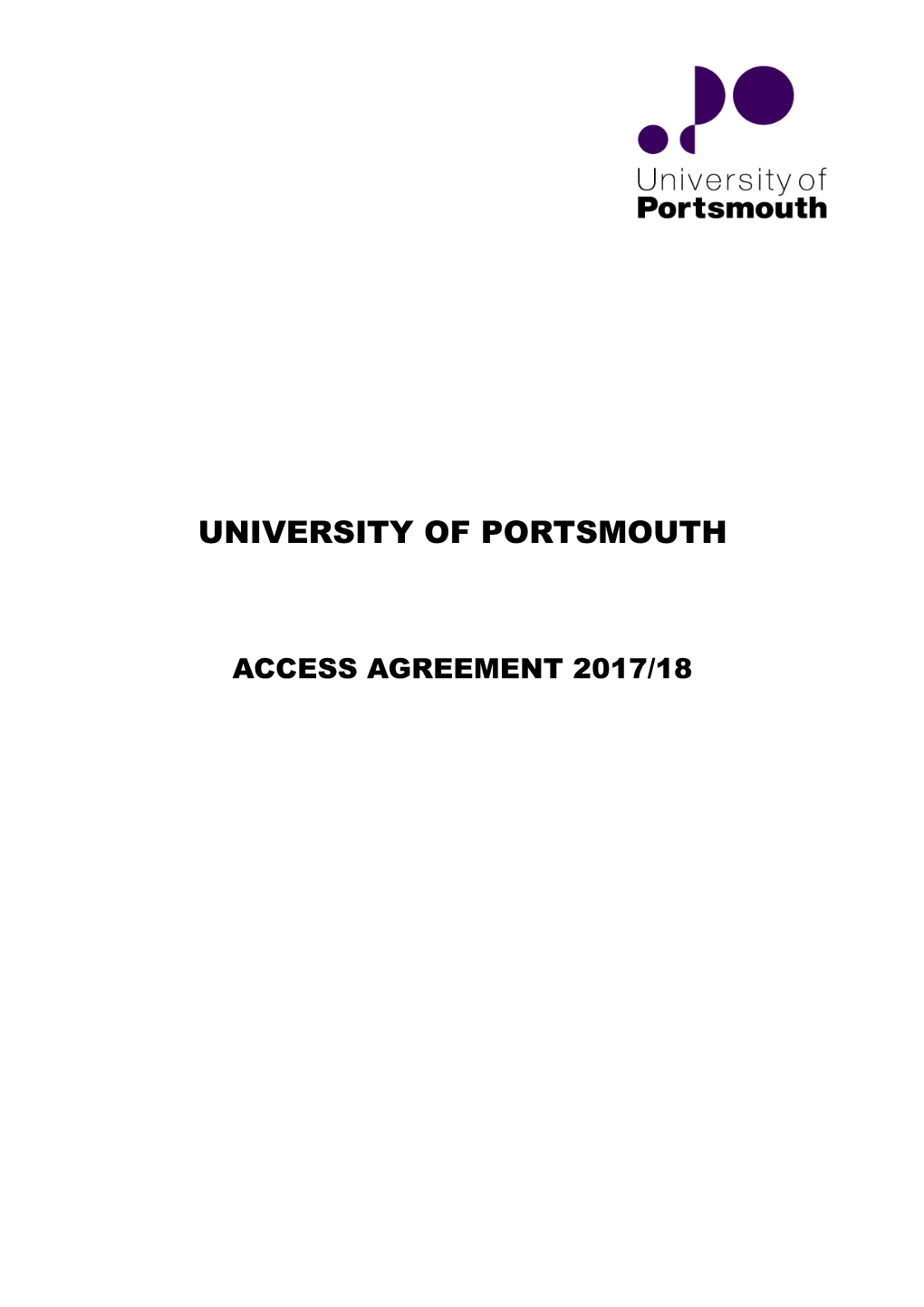 Access Agreement 2017/18