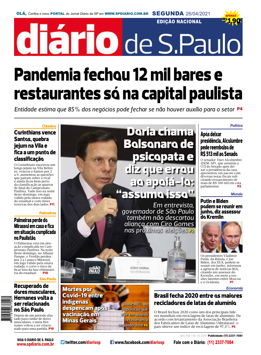 Pandemia Fechou 12 Mil Bares E Restaurantes Só Na Capital Paulista Entidade Estima Que 85% Dos Negócios Pode Fechar Se Não Houver Auxílio Para O Setor P4