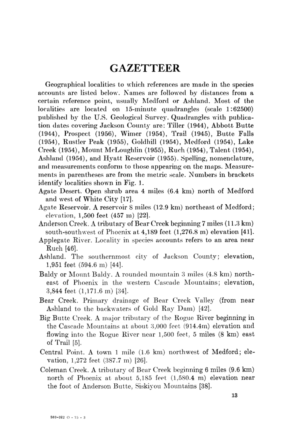 The Distribution and Occurrence of the Birds of Jackson County, Oregon